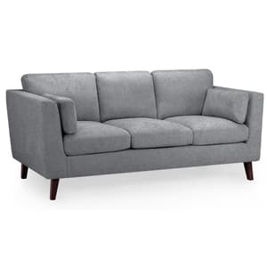 Airdrie Fabric 3 Seater Sofa In Grey