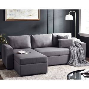 Akron Fabric Sofa Bed In Grey