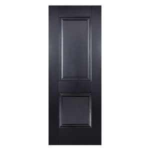 Arnhem 2 Panel 1981mm x 686mm Internal Door In Black