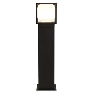 Athens LED Outdoor Post With Opal Shade In Black