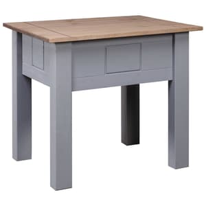 Bury Wooden Bedside Table In Grey And Brown