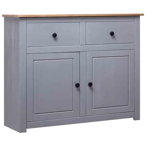 Bury Wooden Sideboard With 2 Doors 2 Drawers In Grey And Brown