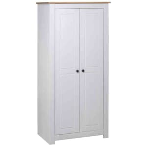 Bury Wooden Wardrobe With 2 Doors In White And Brown