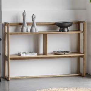 Cairo Wooden Open Display Unit With 3 Shelves In Natural