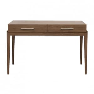 Cais Wooden Dressing Table With 2 Drawers In Walnut