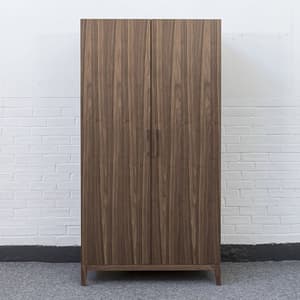 Cais Wooden Wardrobe With 2 Doors In Walnut