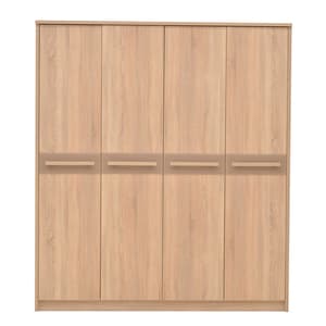 Canton Wooden Wardrobe With 4 Doors In Sonoma Oak