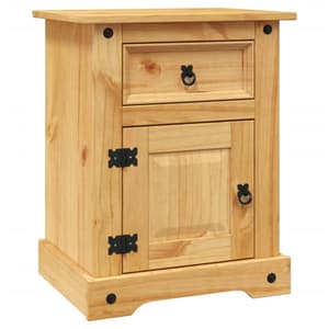 Croydon Wooden Bedside Cabinet With In Brown