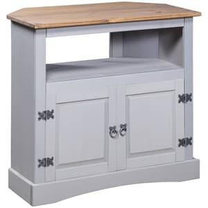Croydon Wooden Console Table With 2 Drawer In Grey And Brown