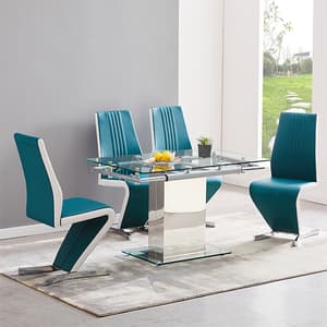 Glass Extending Dining Table Sets UK Sale Furniture in Fashion