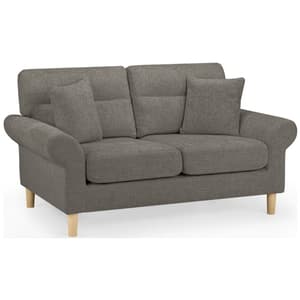 Folsom Fabric 2 Seater Sofa In Mocha