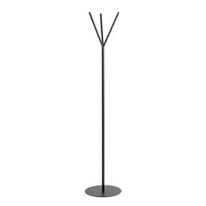 Glasgow Metal Coat Stand With 3 Hooks In Black