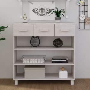 Hull Wooden Console Table With 3 Drawer In White