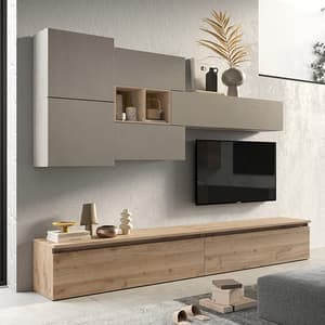 Ikra Wooden Entertainment Unit In Clay And Cadiz