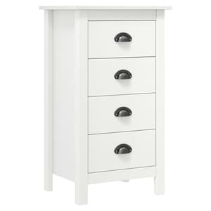 Kendal Wooden Chest Of 4 Drawers In White