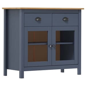 Kendal Wooden Sideboard With 2 Doors In Grey And Brown