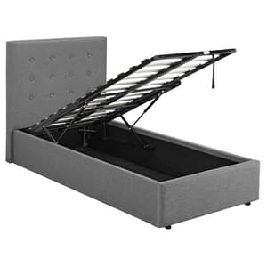 Lacer Plus Fabric Single Bed In Grey