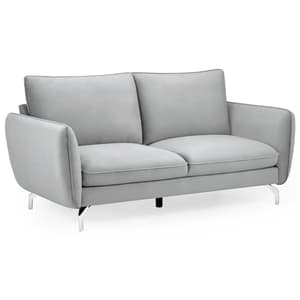 Lazard Plush Velvet 2 Seater Sofa In Grey