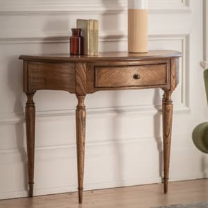 Madisen Wooden Console Table With 1 Drawer In Peroba