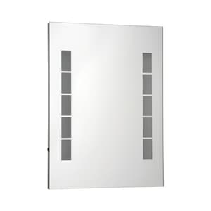 Melona Large Wall Bedroom Mirror With LED Lights In Clear