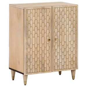 Merton Wooden Storage Cabinet With 2 Doors In Brown