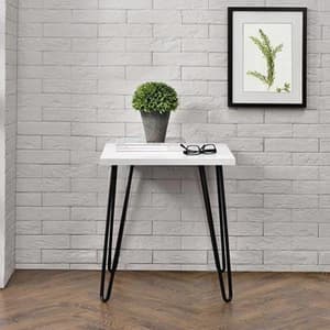 Owes Wooden End Table In White
