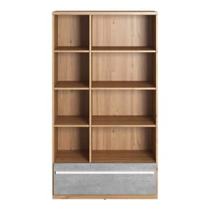 Peoria Kids Wooden Bookcase With 6 shelves In Nash Oak