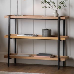 Powell Small Wooden Open Display Unit In Natural