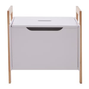 Rosta Wooden Storage Cabinet In White And Natural