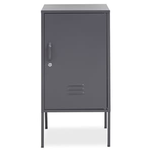 Rumi Metal Locker Storage Cabinet With 1 Door In Grey