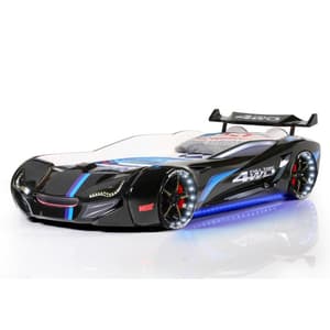 Sanford Kids Racing Car Bed In Black With LED