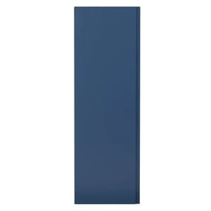 Urfa 40cm Bathroom Wall Hung Tall Unit In Satin Blue