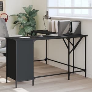 Wisbech Wooden Laptop Desk Corner In Black