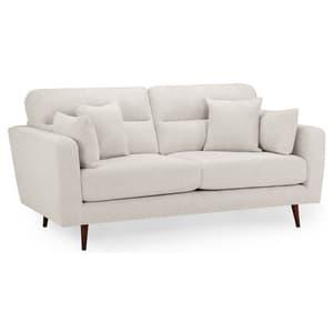 Zanita Fabric 3 Seater Sofa In Beige