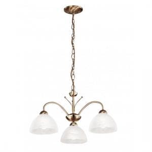 Milanese 3 Arm Antique Brass Ceiling Light