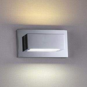 LED Chrome Finish With Polycarbonate Lens Wall Light