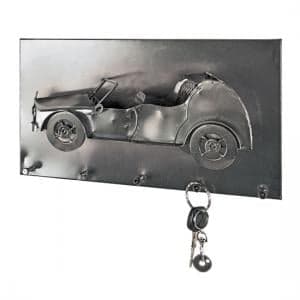 Cabrio Wall Mounted Coat Rack In Black Nickel With 5 Hooks