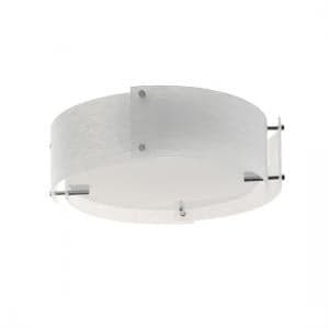 Madison 3 Lamp Chrome Finish Ceiling Light With Opal Glass