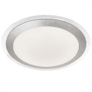 Silver Acrylic Shade Ceiling Bathroom White Led Light - UK