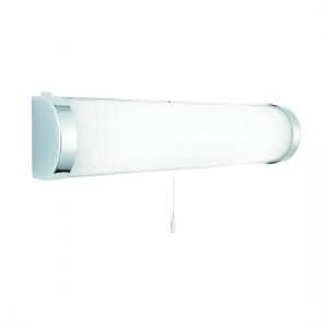 Poplar Bathroom Chrome Wall Lamp In Glass Tube Shape - UK
