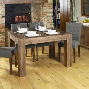 Norden Wooden Dining Table In Walnut