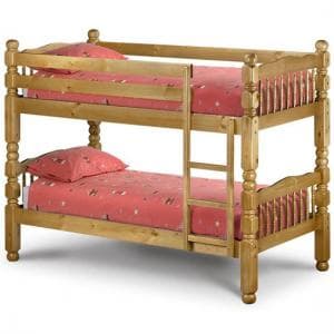 Ceara Children Bunk Bed In Antique Lacquered Finish