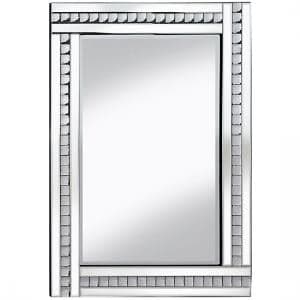 Daisy Wall Mirror Large In Silver With Acrylic Crystals - UK