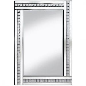 Daisy Wall Mirror In Silver And Decorated With Acrylic Crystals - UK