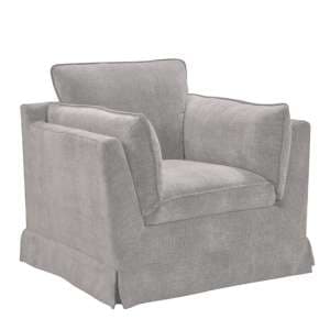 Aarna Fabric 1 Seater Sofa In Greige - UK