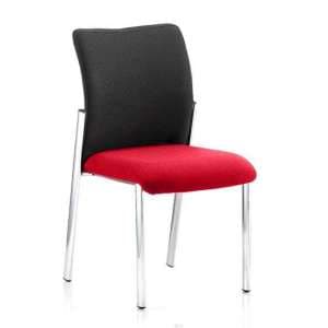 Academy Black Back Visitor Chair In Bergamot Cherry No Arms - UK