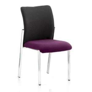 Academy Black Back Visitor Chair In Tansy Purple No Arms - UK