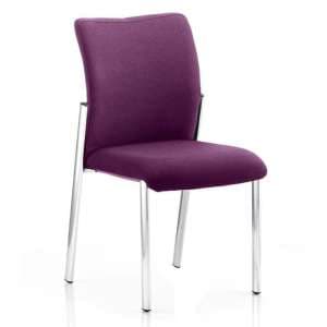Academy Fabric Back Visitor Chair In Tansy Purple No Arms