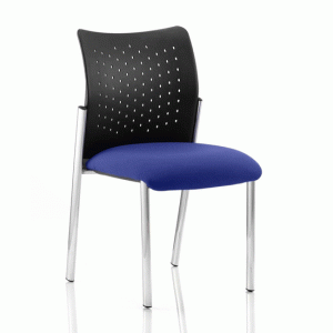 Academy Office Visitor Chair In Stevia Blue No Arms