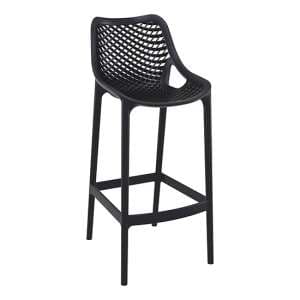 Adrian Polypropylene And Glass Fiber Bar Chair In Black